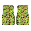 Watercolor Kiwi Pattern Print Front Car Floor Mats