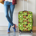 Watercolor Kiwi Pattern Print Luggage Cover