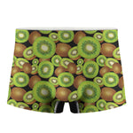 Watercolor Kiwi Pattern Print Men's Boxer Briefs