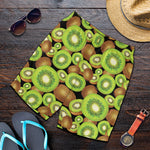 Watercolor Kiwi Pattern Print Men's Shorts