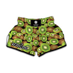 Watercolor Kiwi Pattern Print Muay Thai Boxing Shorts