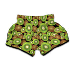Watercolor Kiwi Pattern Print Muay Thai Boxing Shorts
