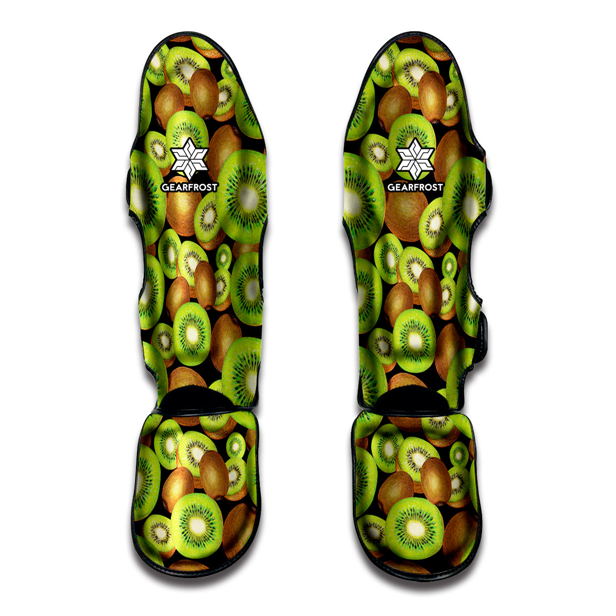 Watercolor Kiwi Pattern Print Muay Thai Shin Guard
