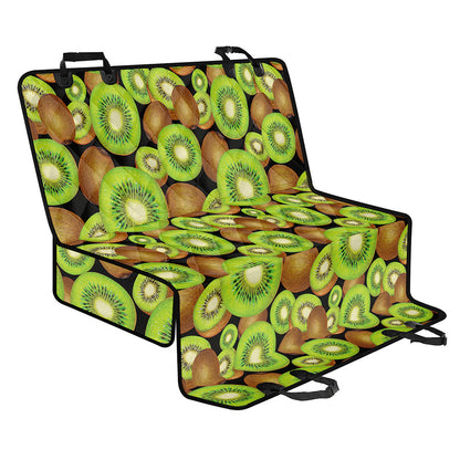 Watercolor Kiwi Pattern Print Pet Car Back Seat Cover