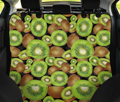 Watercolor Kiwi Pattern Print Pet Car Back Seat Cover