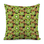 Watercolor Kiwi Pattern Print Pillow Cover