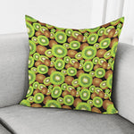 Watercolor Kiwi Pattern Print Pillow Cover