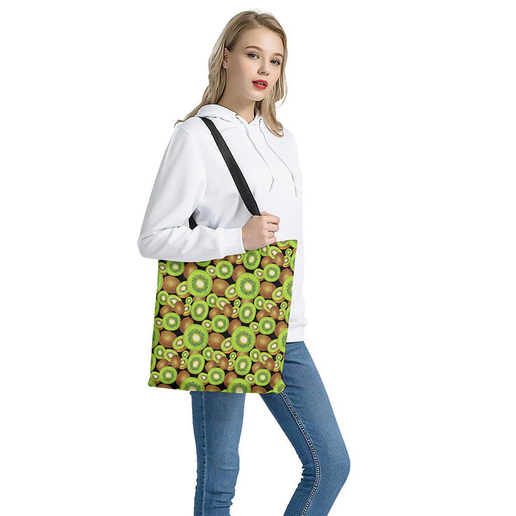Watercolor Kiwi Pattern Print Tote Bag