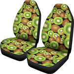 Watercolor Kiwi Pattern Print Universal Fit Car Seat Covers