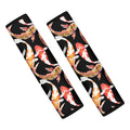 Watercolor Koi Carp Fish Pattern Print Car Seat Belt Covers