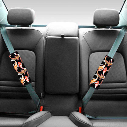 Watercolor Koi Carp Fish Pattern Print Car Seat Belt Covers
