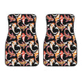 Watercolor Koi Carp Fish Pattern Print Front Car Floor Mats