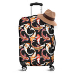 Watercolor Koi Carp Fish Pattern Print Luggage Cover