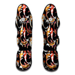 Watercolor Koi Carp Fish Pattern Print Muay Thai Shin Guard