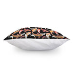 Watercolor Koi Carp Fish Pattern Print Pillow Cover