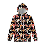 Watercolor Koi Carp Fish Pattern Print Pullover Hoodie