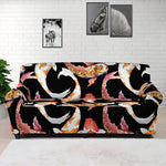 Watercolor Koi Carp Fish Pattern Print Sofa Cover
