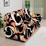 Watercolor Koi Carp Fish Pattern Print Sofa Cover