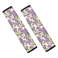 Watercolor Lavender Pattern Print Car Seat Belt Covers