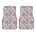 Watercolor Lavender Pattern Print Front Car Floor Mats