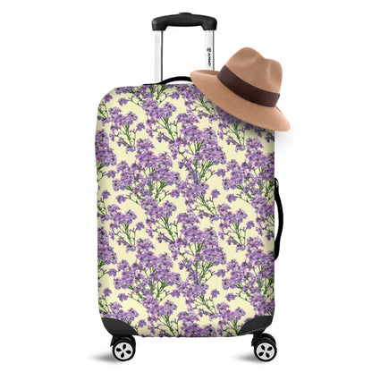 Watercolor Lavender Pattern Print Luggage Cover
