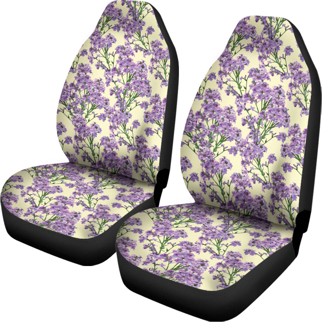 Watercolor Lavender Pattern Print Universal Fit Car Seat Covers