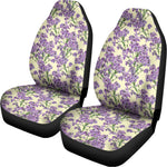 Watercolor Lavender Pattern Print Universal Fit Car Seat Covers