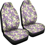 Watercolor Lavender Pattern Print Universal Fit Car Seat Covers