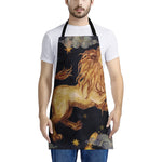 Watercolor Leo Zodiac Sign Print Apron