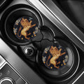 Watercolor Leo Zodiac Sign Print Car Coasters