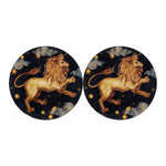 Watercolor Leo Zodiac Sign Print Car Coasters