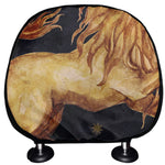 Watercolor Leo Zodiac Sign Print Car Headrest Covers