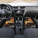 Watercolor Leo Zodiac Sign Print Front and Back Car Floor Mats