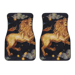 Watercolor Leo Zodiac Sign Print Front Car Floor Mats