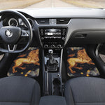 Watercolor Leo Zodiac Sign Print Front Car Floor Mats