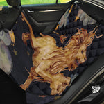 Watercolor Leo Zodiac Sign Print Pet Car Back Seat Cover