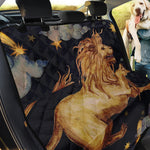 Watercolor Leo Zodiac Sign Print Pet Car Back Seat Cover