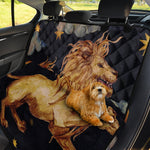 Watercolor Leo Zodiac Sign Print Pet Car Back Seat Cover