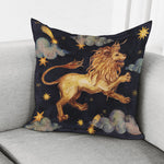 Watercolor Leo Zodiac Sign Print Pillow Cover