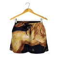 Watercolor Leo Zodiac Sign Print Women's Shorts