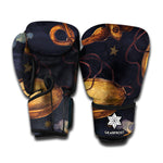 Watercolor Libra Zodiac Sign Print Boxing Gloves