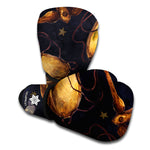 Watercolor Libra Zodiac Sign Print Boxing Gloves