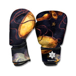 Watercolor Libra Zodiac Sign Print Boxing Gloves