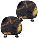 Watercolor Libra Zodiac Sign Print Car Headrest Covers