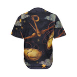 Watercolor Libra Zodiac Sign Print Men's Baseball Jersey