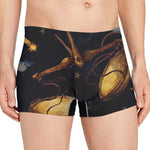 Watercolor Libra Zodiac Sign Print Men's Boxer Briefs