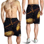 Watercolor Libra Zodiac Sign Print Men's Shorts