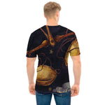 Watercolor Libra Zodiac Sign Print Men's T-Shirt
