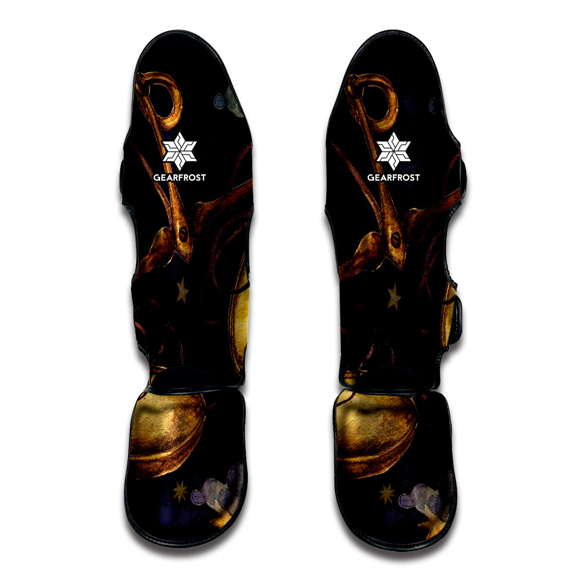 Watercolor Libra Zodiac Sign Print Muay Thai Shin Guard