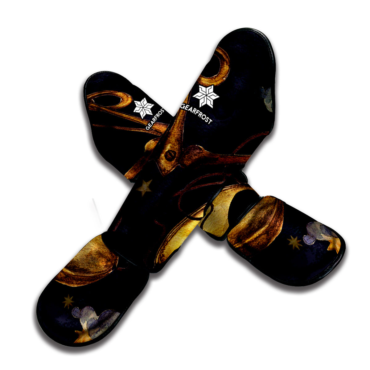 Watercolor Libra Zodiac Sign Print Muay Thai Shin Guard